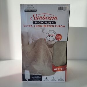 Sunbeam Microplush Heated Throw